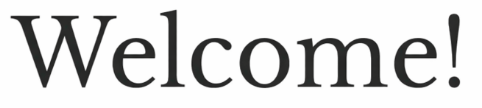 Welcome!
